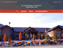 Tablet Screenshot of canyoncrestmedical.com